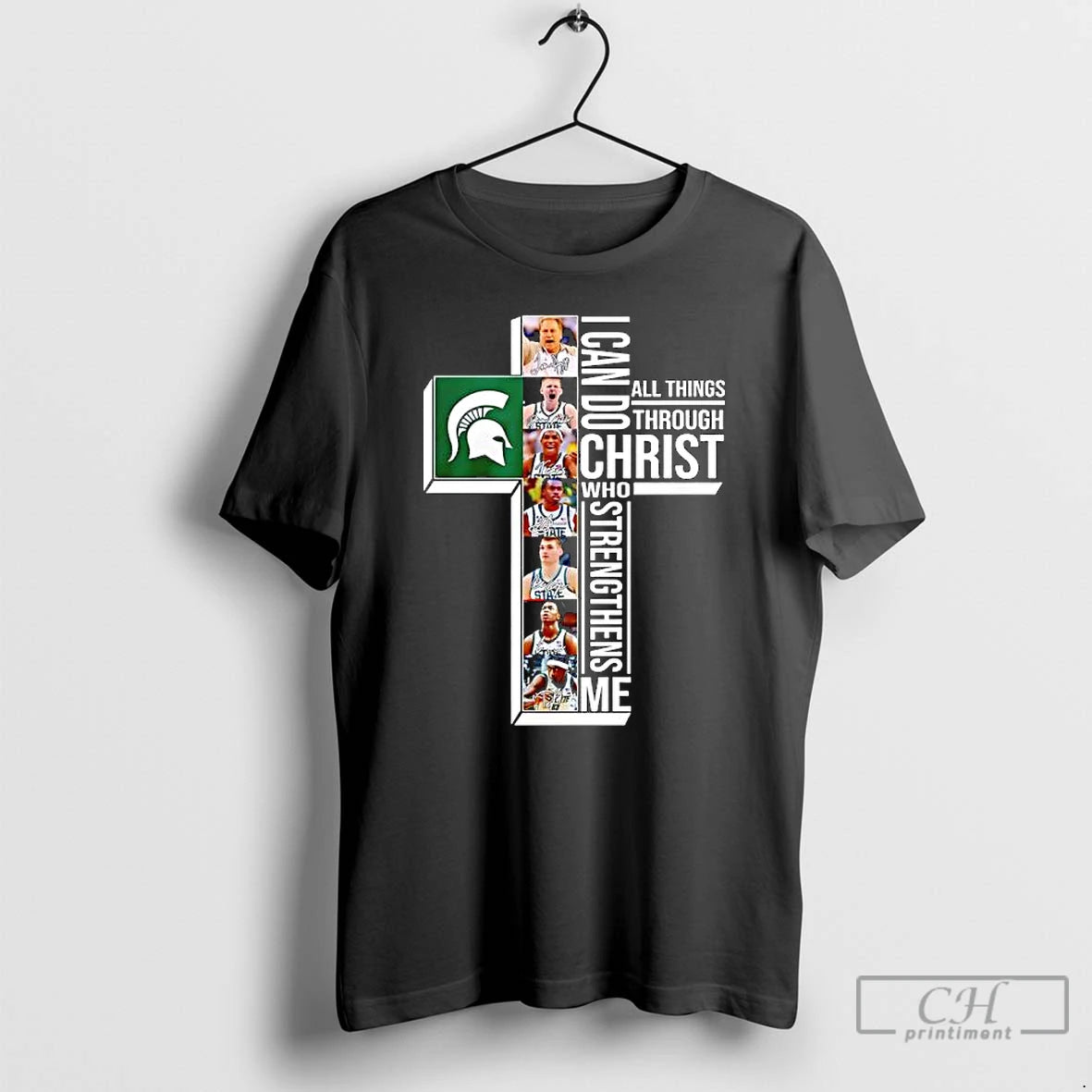 Premium Michigan State Spartans Can Do All Things Through Christ Who Strengthens Me T Shirts