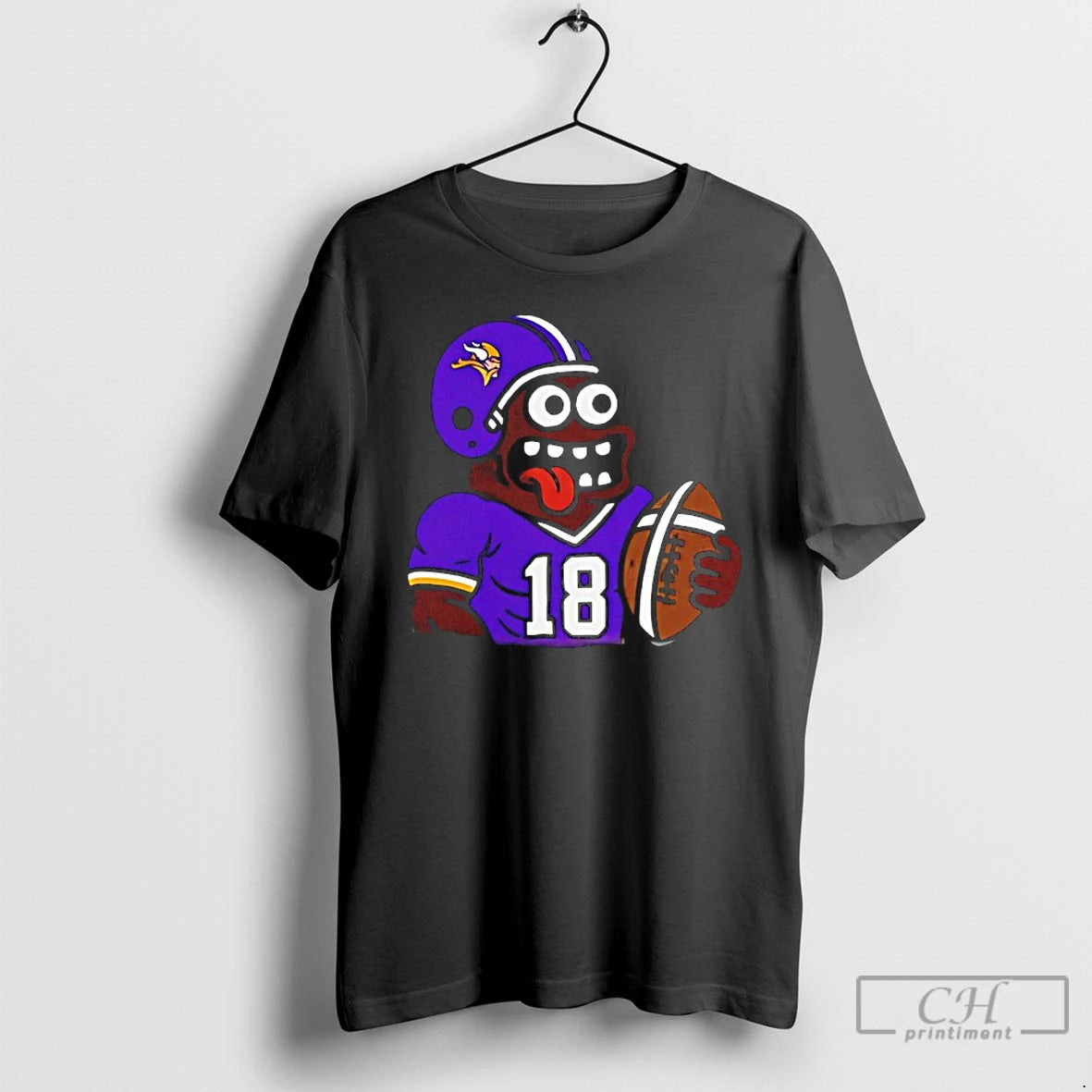 Premium Minnesota Vikings Justin Jefferson Monster Toast Cartoon