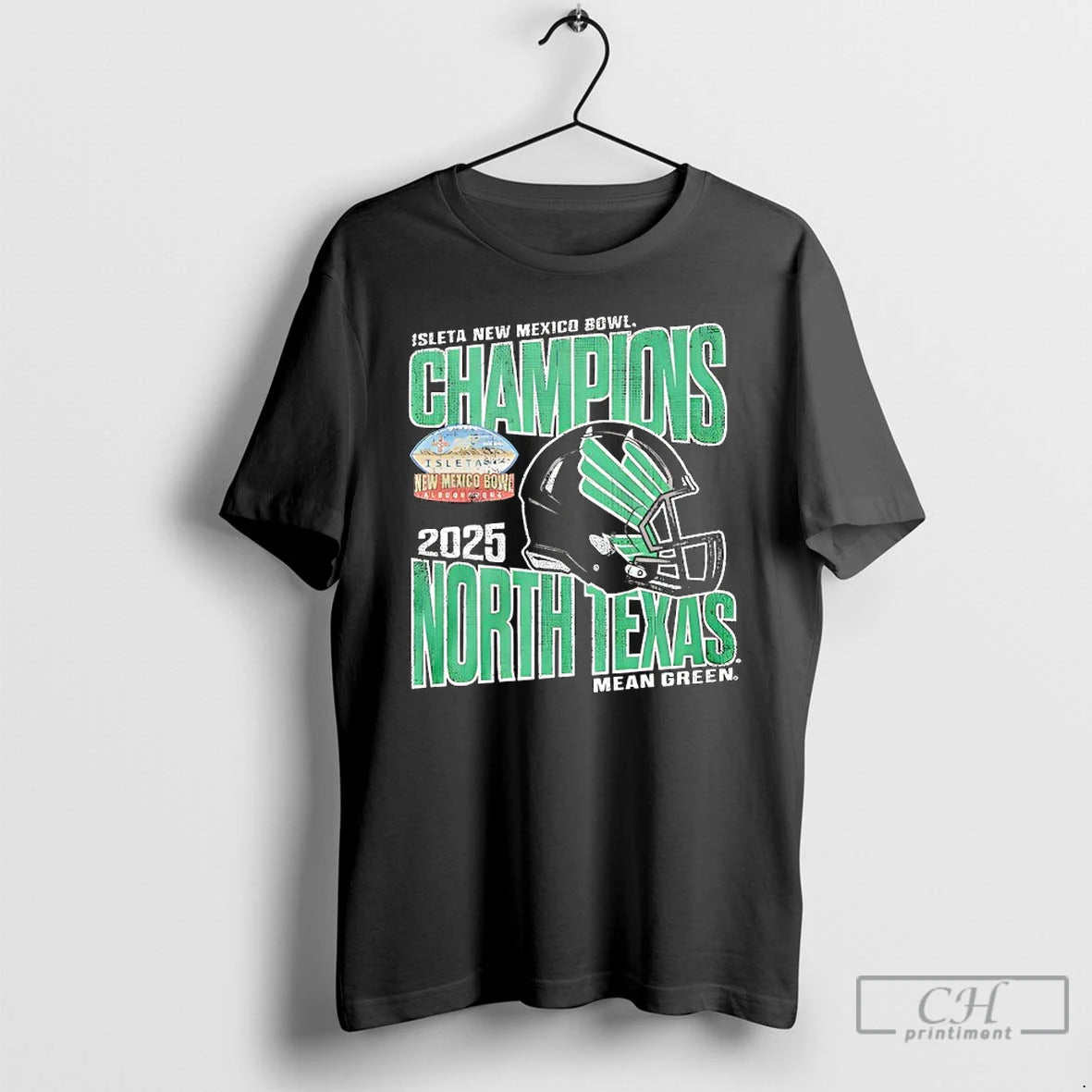 Premium North Texas Mean Green Football 2025 Isleta New Mexico Bowl Champions T Shirts Sweater