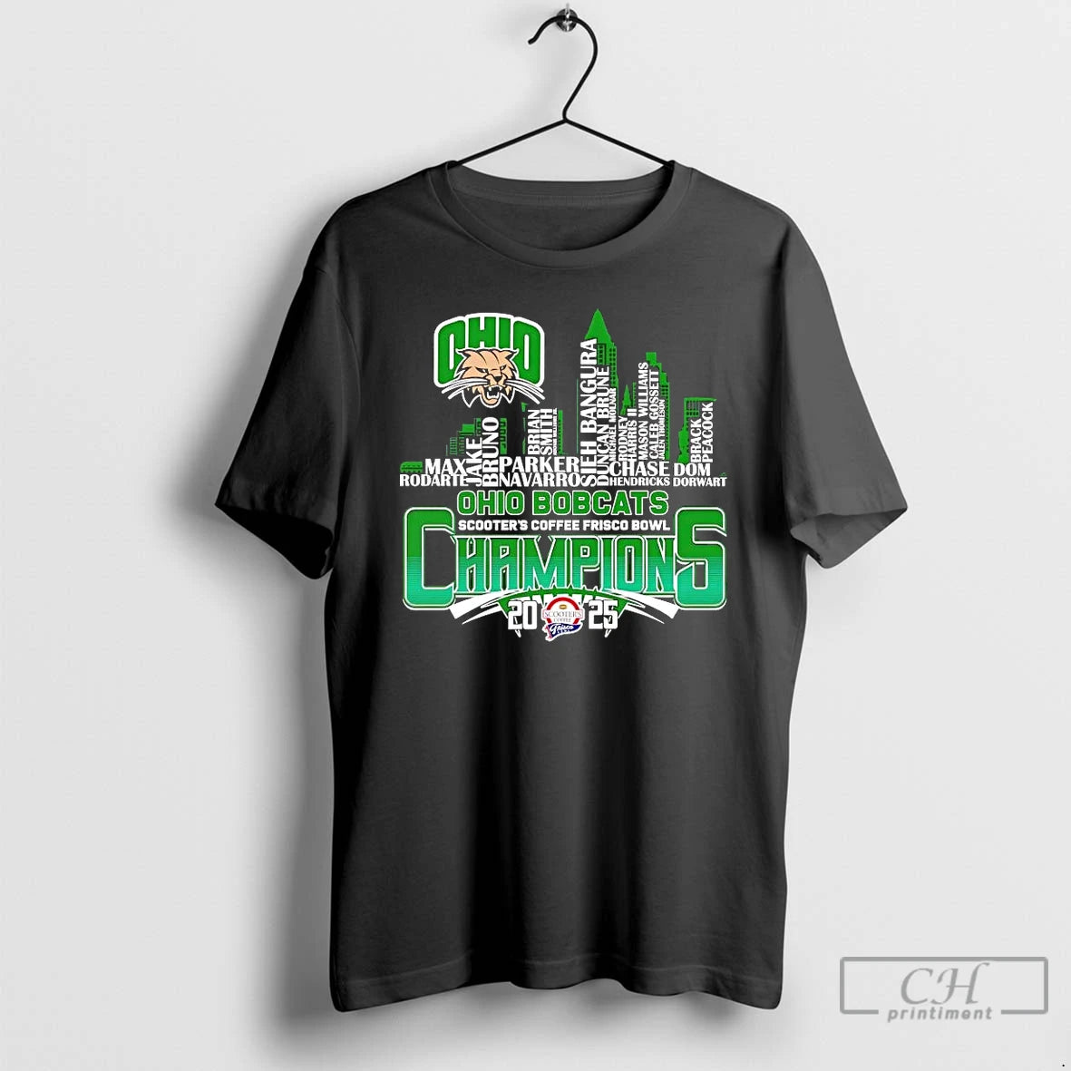 Premium Ohio Bobcats 2025 Scooters Coffee Frisco Bowl Champions Players Names