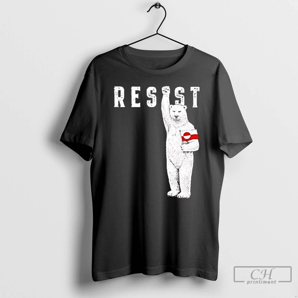 Premium Resist Polar Bear Flag Of Greenland