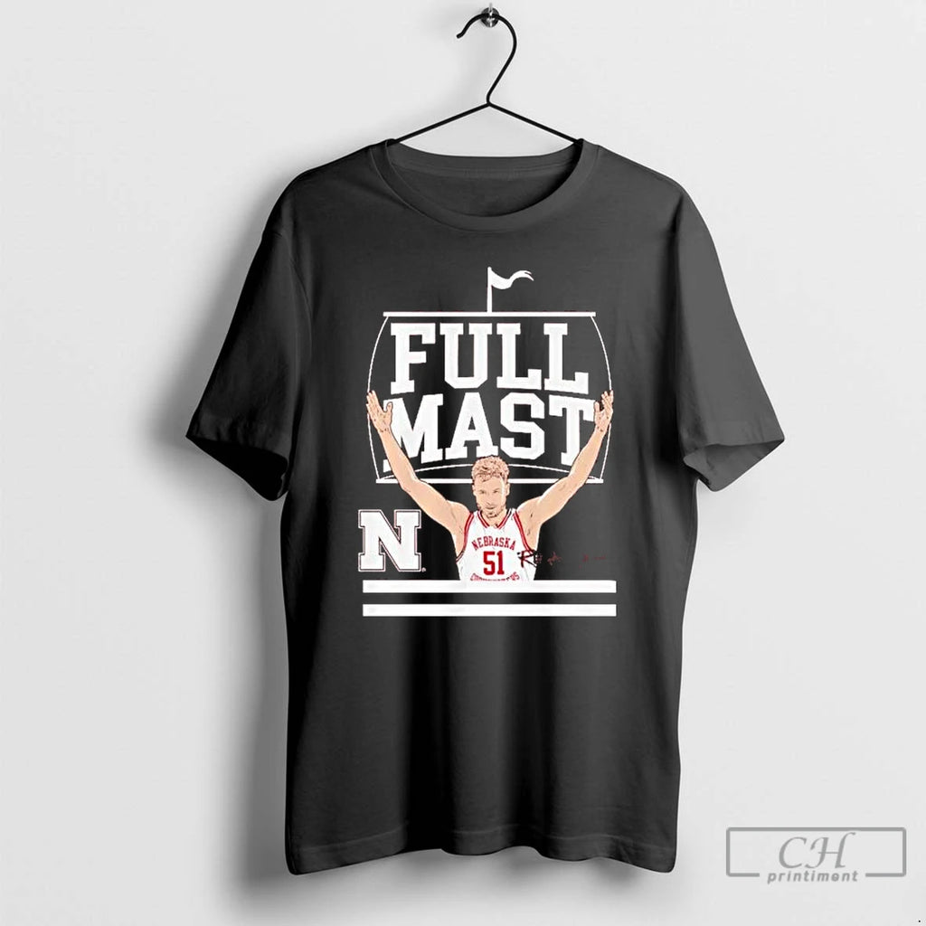 Premium Rienk Mast Full Mast Signature Nebraska Cornhuskers