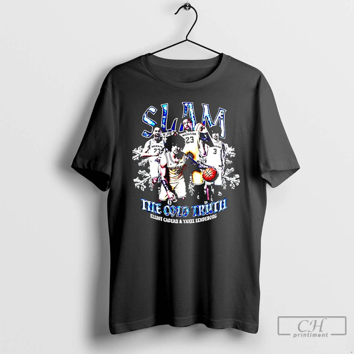 Premium Slam The Cold Truth Elliot Cadeau Yaxel Lendeborg Michigan Jersey