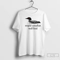 Premium Stupid Canadian Wolf Bird Hockey Romance For Hockey Fan