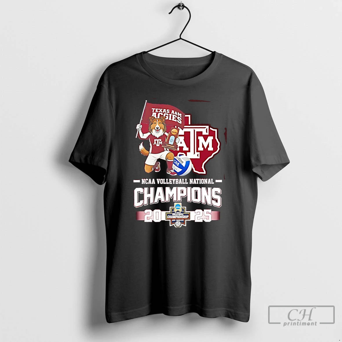 Premium Texas Am Aggies 2025 Volleyball National Champions Mascot Flag