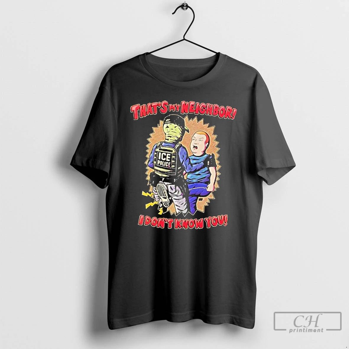 Premium Thats My Neighbor I Dont Know You Bobby Hill Ice Police T Shirts Sweater