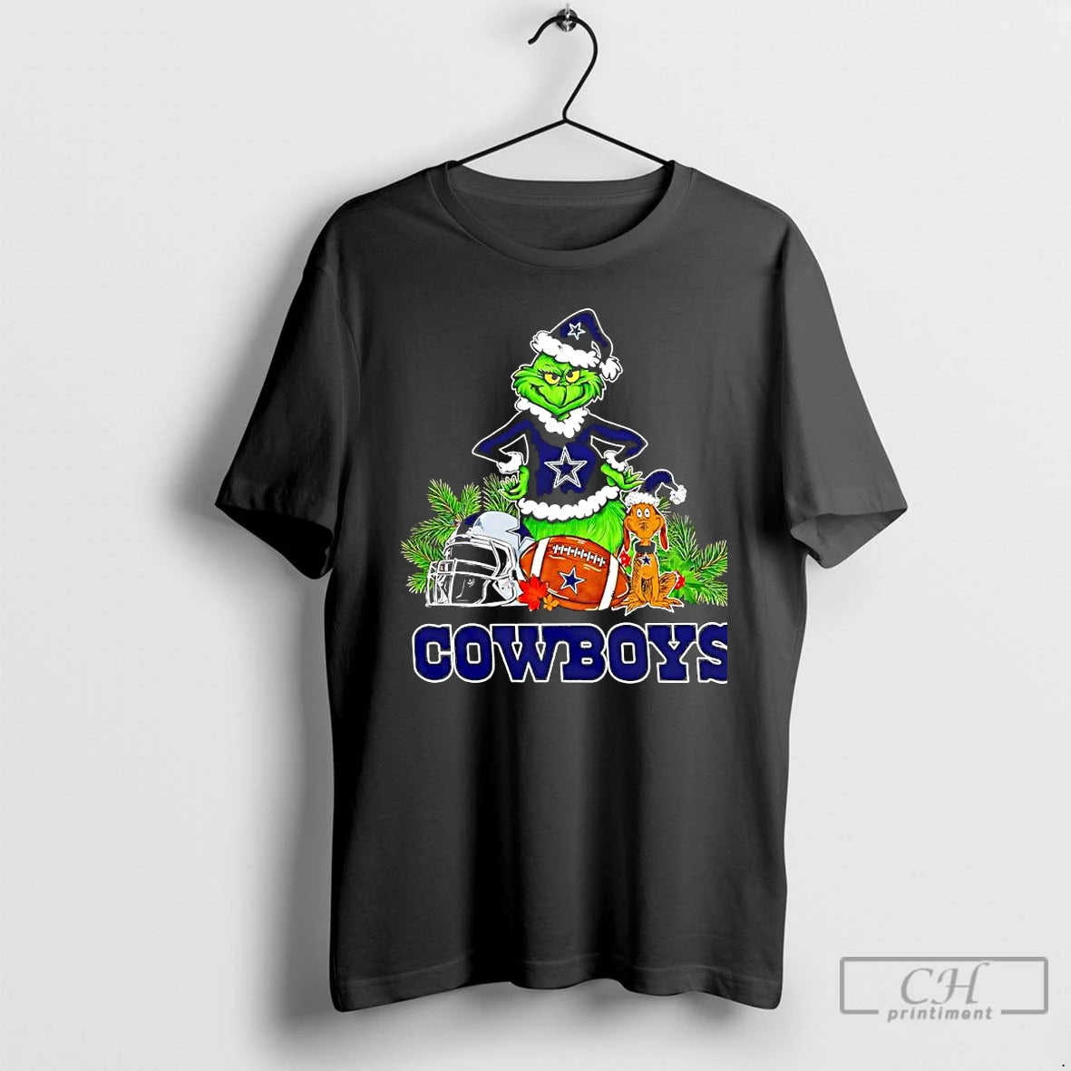 Premium The Grinch And Max Dallas Cowboys Christmas Helmet Items
