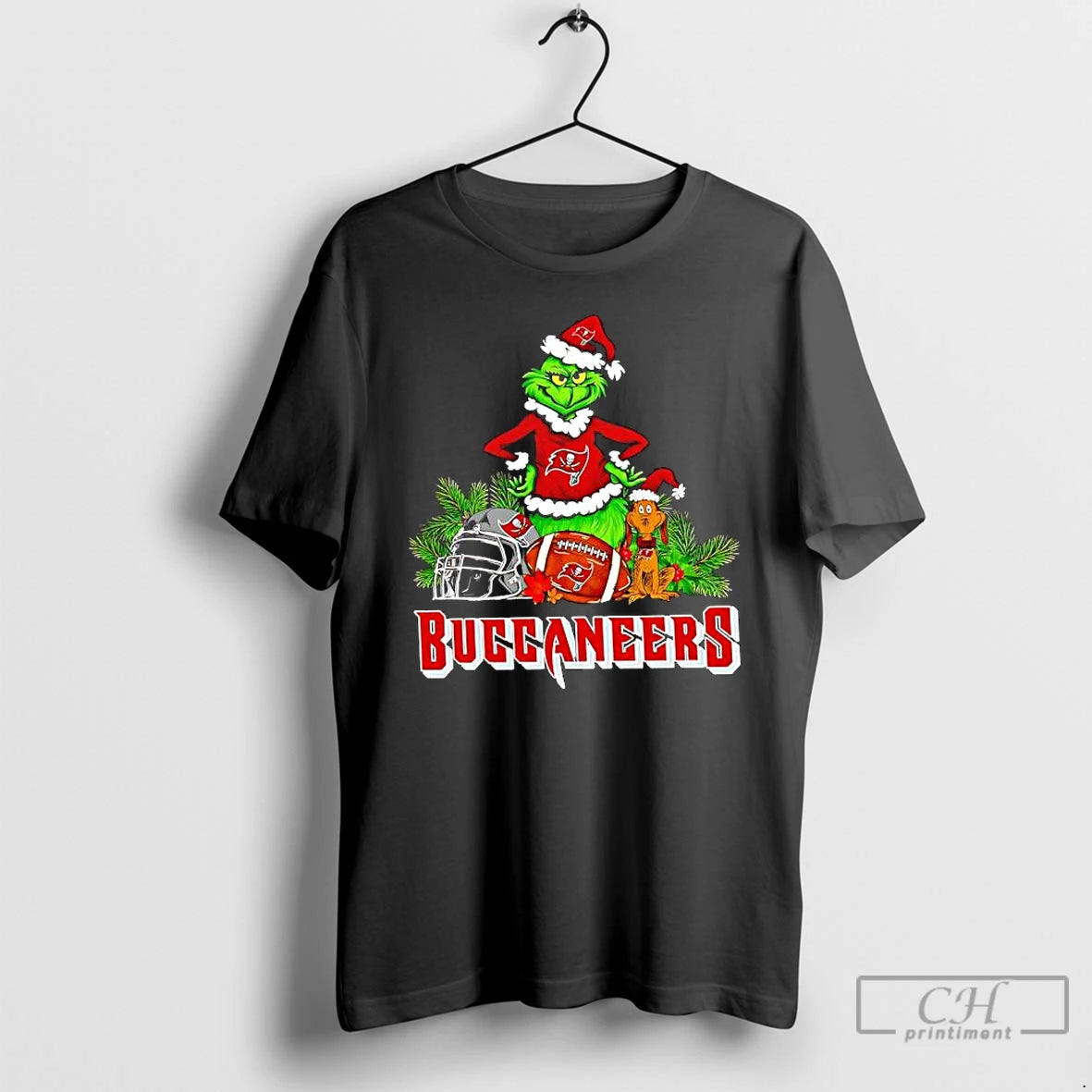 Premium The Grinch And Max Tampa Bay Buccaneers Christmas Helmet Items