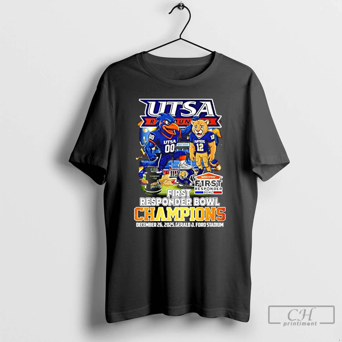Premium Utsa Roadrunners Vs Fiu Panthers First Responder Bowl Champions Dec 26th 2025 Gerald