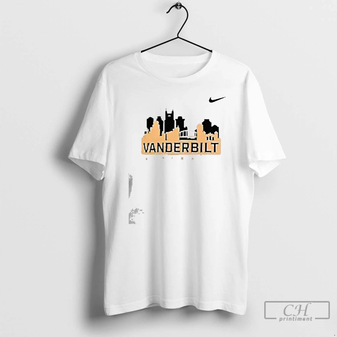Premium Vanderbilt Baseball Nashville Skyline