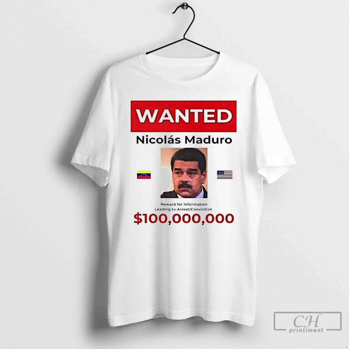 Premium Wanted Nicolas Maduro 100 Billion Reward