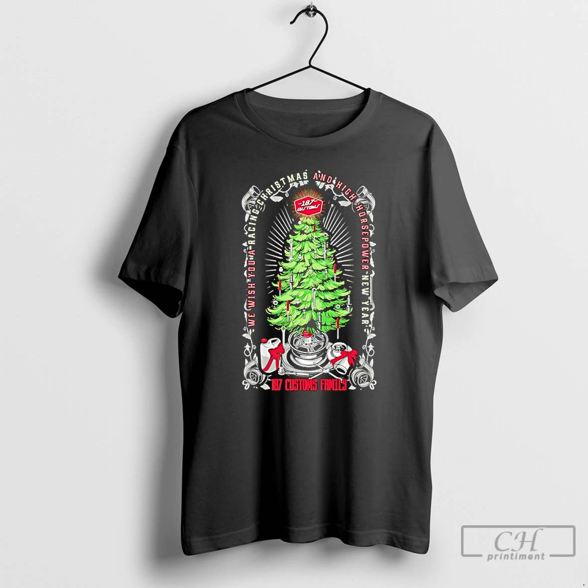 Premium We Wish You A Racing Christmas And High Horsepower New Year 187 Customs Family