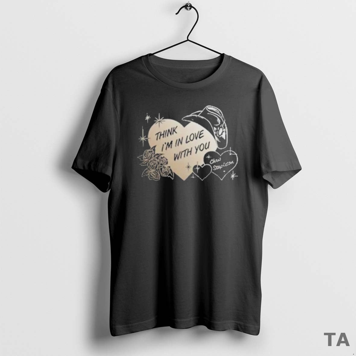 Top Chris Stapleton Think Im In Love With You Heart Hat T Shirt Sweater