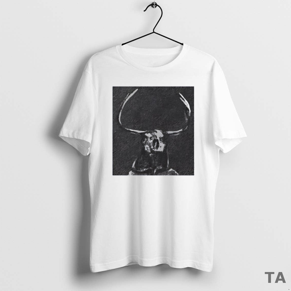 Top Deer Skull Patch Alan Wake Darkness T Shirt Sweater