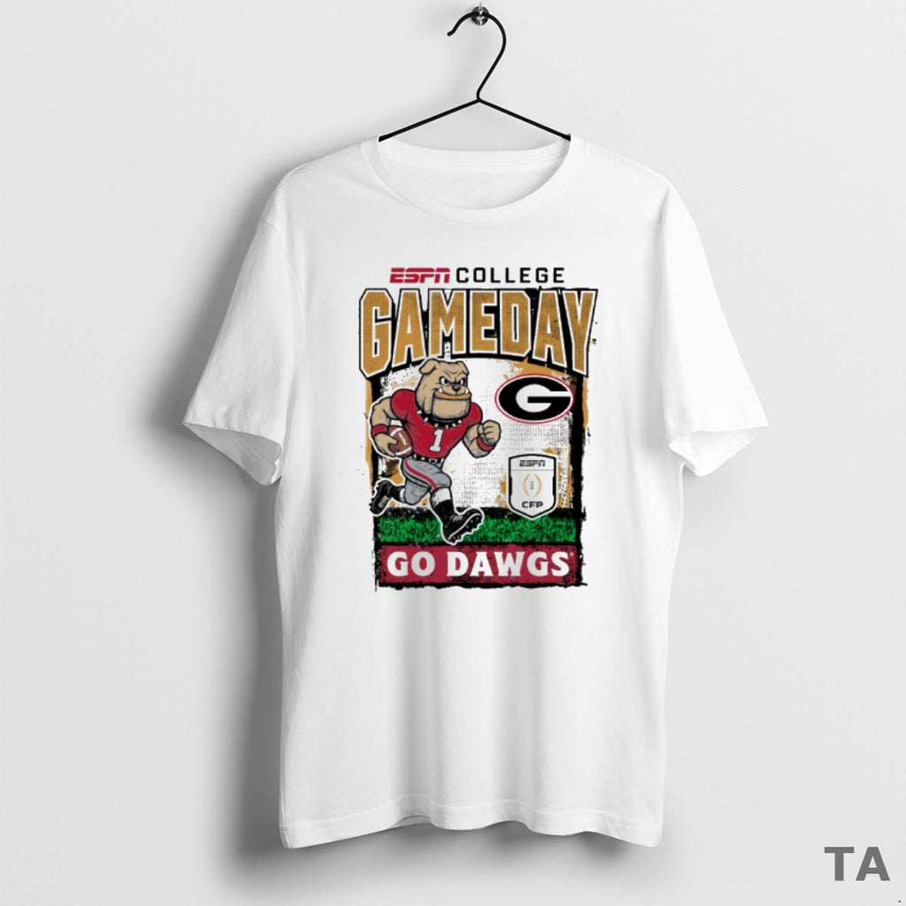 Top Espn College Gameday 25 26 Georgia Bulldogs Go Dawgs Mascot T Shirt Sweater