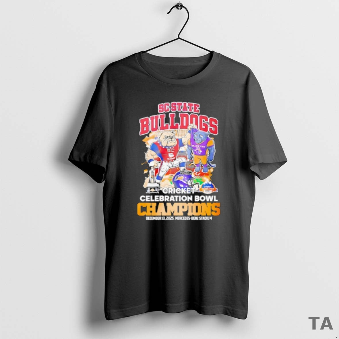Top Sc State Bulldogs Beat Prairie View Am 2025 Cricket Celebration Bowl Champions Mascot