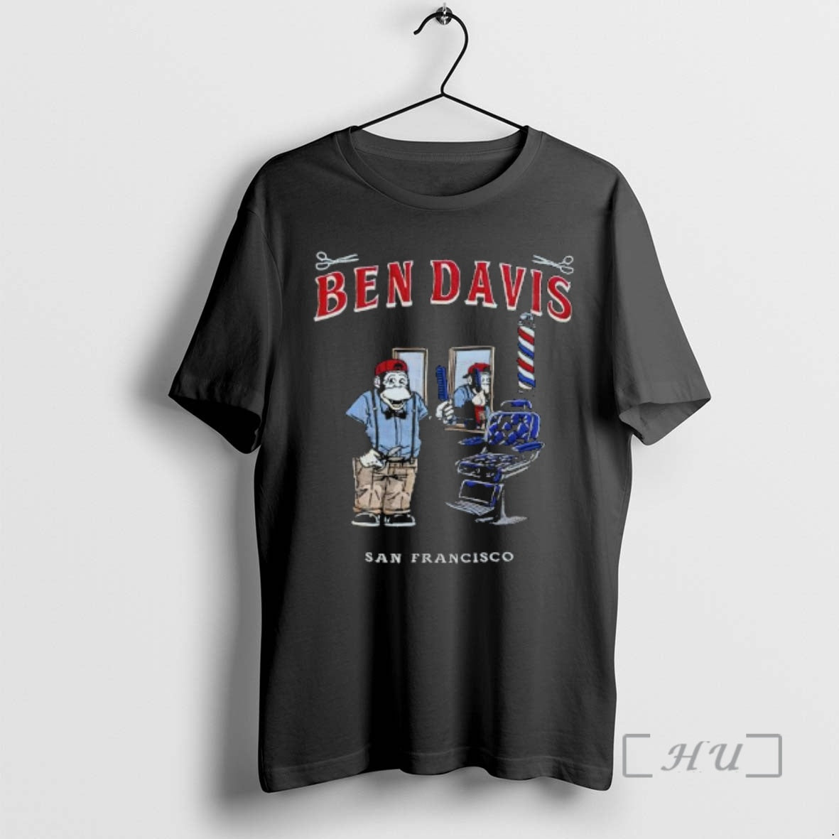 Trending Ben Davis San Francisco Monkey Barber Shop Graphic