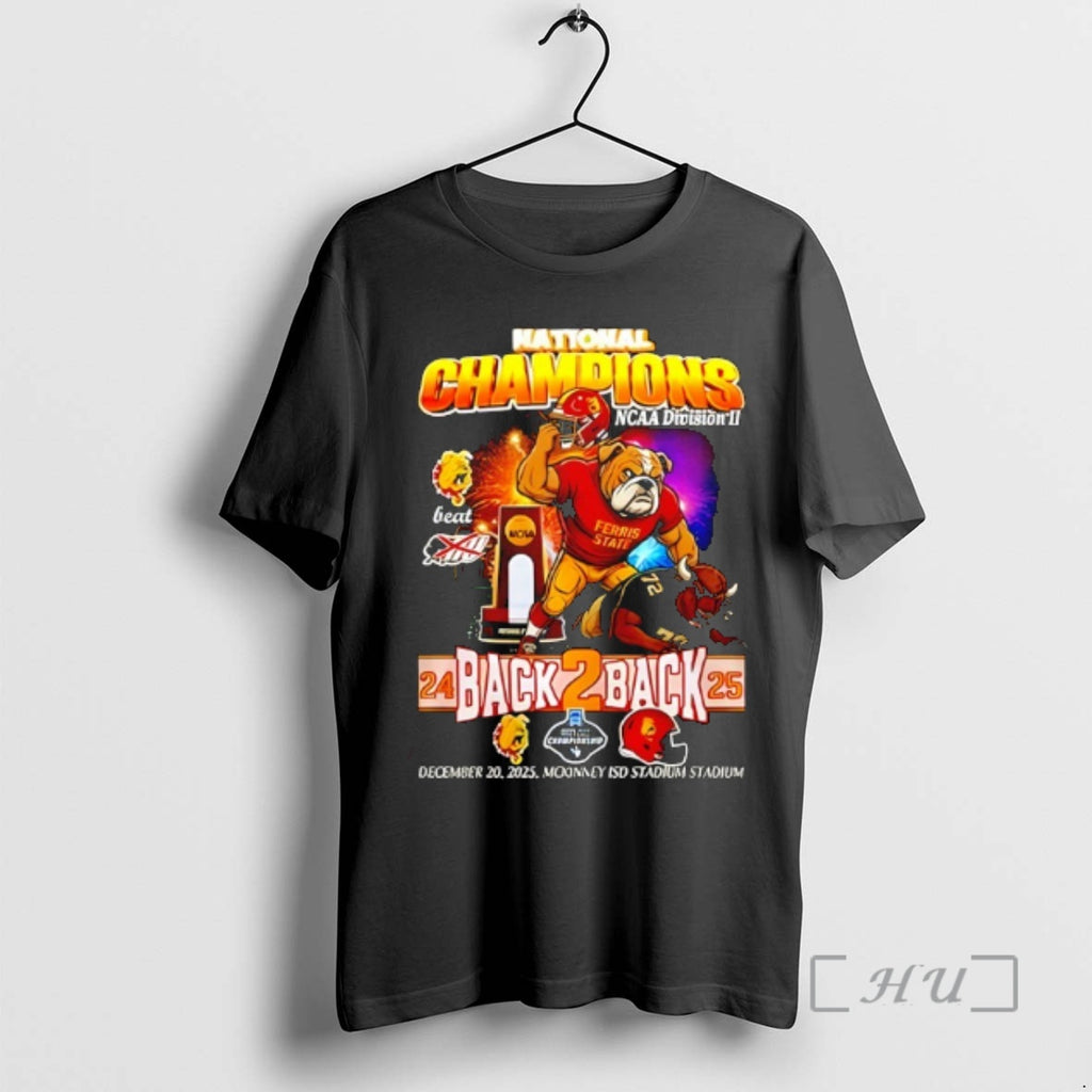 Trending Ferris State Back To Back National Champions 2025 Mascot