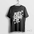 Trending Just Send It Shattered Typography Graphic