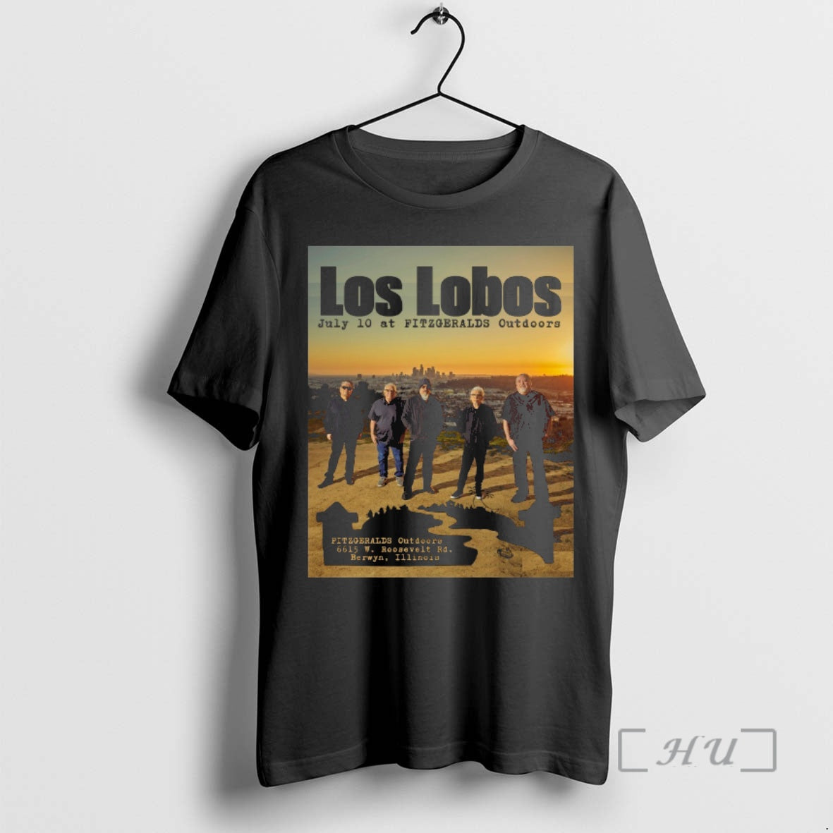 Trending Los Lobos Tour At Fitzgeralds Outdoors Berwyn Il July 10 2026 Premium T Shirts