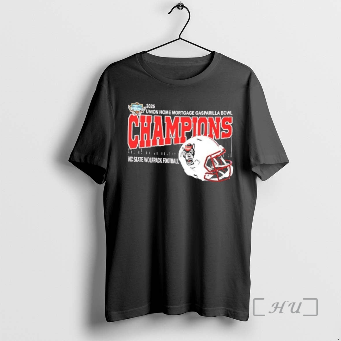 Trending Nc State Wolfpack 2025 Union Home Mortgage Gasparilla Bowl Champions Mascot 2 Sided Premium