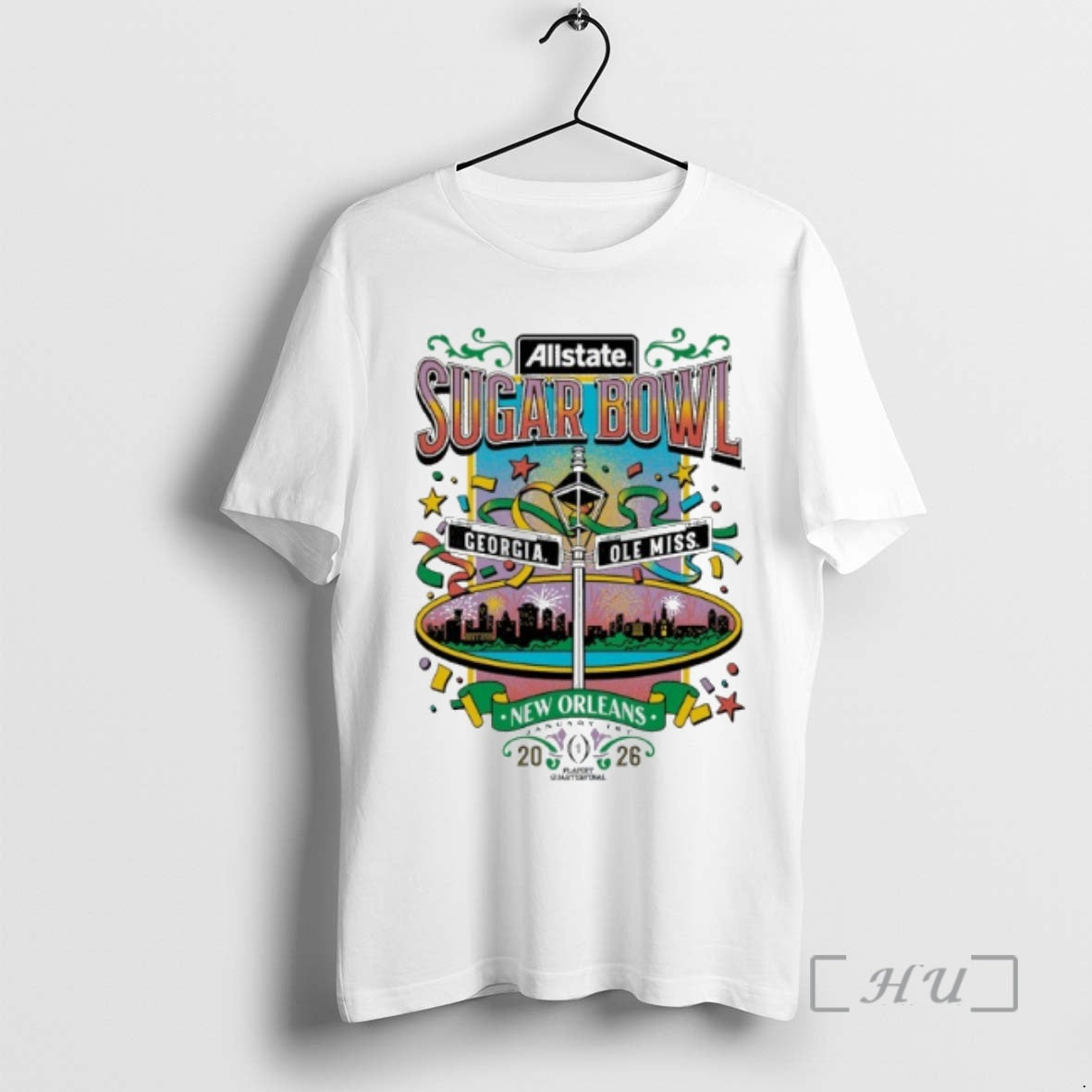 Trending Ole Miss Vs Georgia 2026 Allstate Sugar Bowl Nola Adult Premium T Shirts Sweater