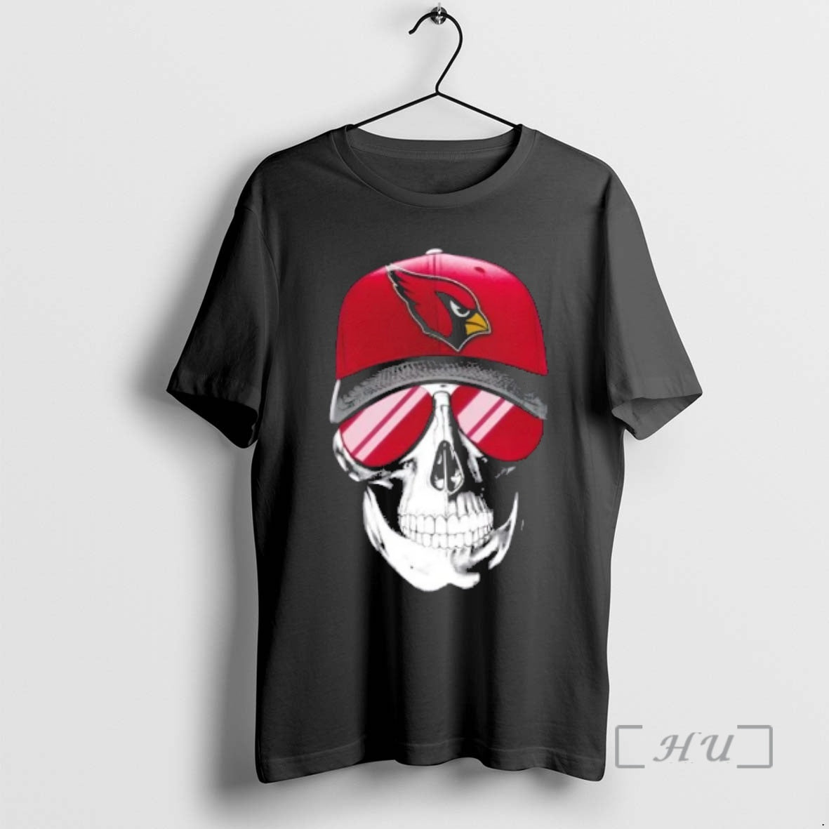 Trending Skull Wearing A Cap And Smile Arizona Cardinals Fans