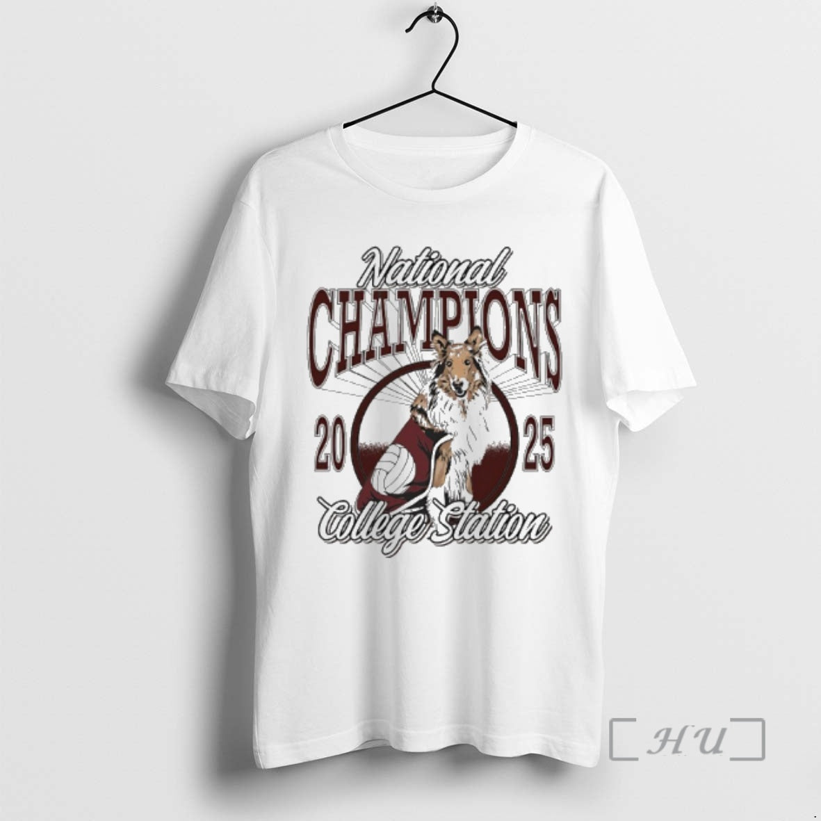 Trending Texas Am Womens Volleyball 2025 National Champions College Station Reveille Mascot Premium T Shirts