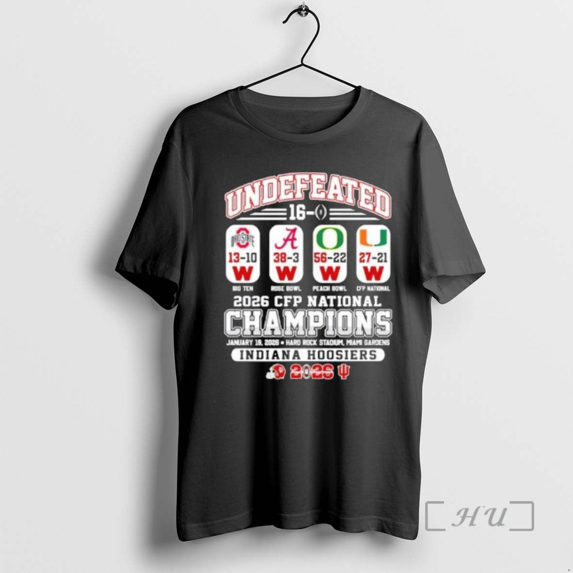 Trending Undefeated 16 0 Iu Football National Champions Beat Osu Alabama Oregon And Miami Premium