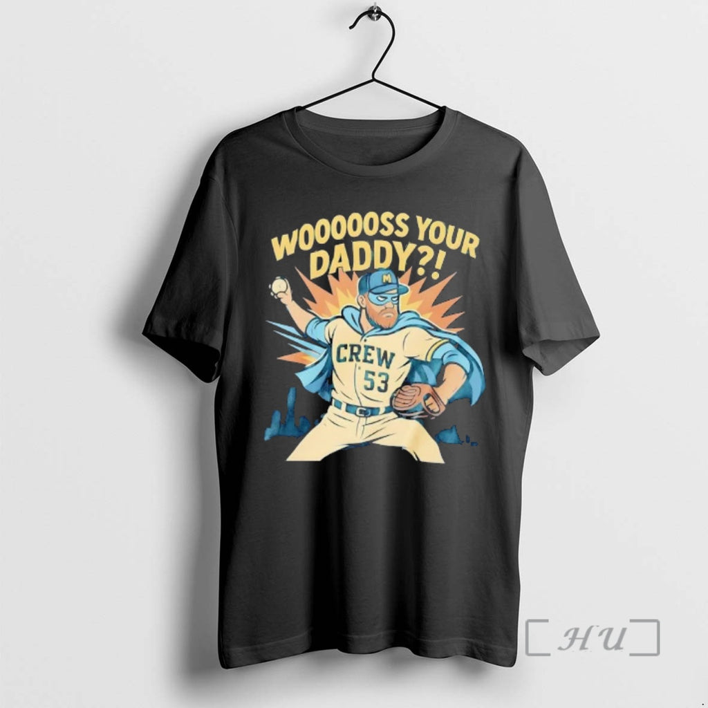 Trending Woos Your Daddy Brandon Woodruff 53 Milwaukee Brewers Cartoon