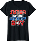 Sister Birthday Boy Spider Family Bday Party Unisex T-shirt, Sweatshirt, Hoodie (1)