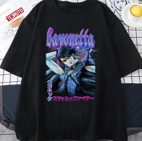 Bayonetta Japanese Smash Bros Vintage Grapphic Unisex T-shirt, Sweatshirt, Hoodie (1)
