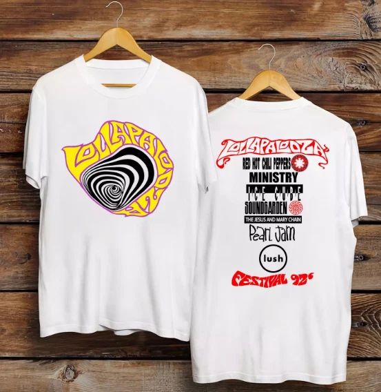 Lollapalooza 1992 Concert Tour White Tee Tee Unisex T-shirt, Sweatshirt, Hoodie (1)